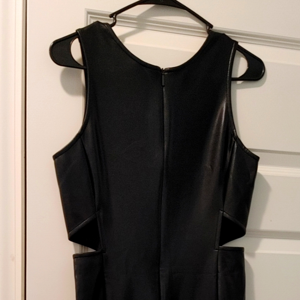 Armani Exchange Black leather dress